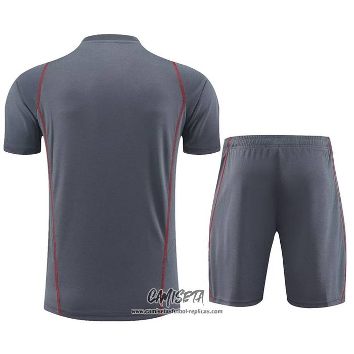 Chandal del Arsenal 2023-2024 Manga Corta Gris - Pantalon Corto